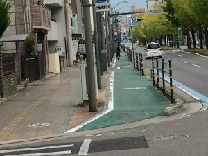 松山市のサイクリングロード