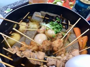 今晩の #横浜自炊生活 、ウマーー😋これぞ和の味、沁みてます〜♪ #若松屋 #おでん 🍢