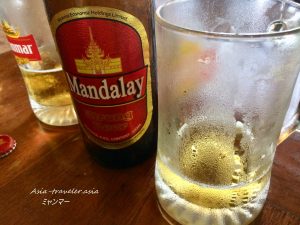 マンダレーの赤ビール